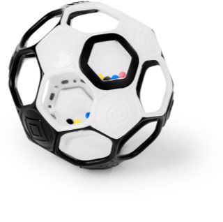 Oball Rattle Goals™ senzorický míček Black & White 0m+ 1 ks