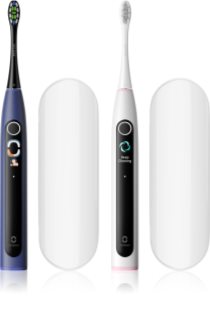 Oclean X Lite Set Duo pack Sonisk tandbørste DUOPAKKE med rejsetaske Dark Blue+Grey