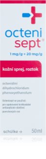 Octenisept Octenisept 1 mg/g + 20 mg/g kožní sprej, roztok s antiseptickým účinkem