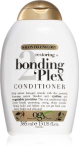 OGX Bonding Plex възстановяващ балсам за силно увредена коса с цъфтящи краища 385 мл.