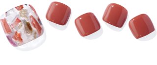 ohora Semi Cured Gel Pedicure Strips P Vintage Wood Стикери за нокти за крака цвят PD-010 1 бр.