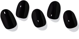 OHORA Gel Nail Sticker N Onyx Küünte kleebised varjund NB-023 1 tk