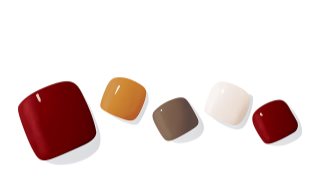 ohora Semi Cured Gel Pedicure Strips P Maple folii autocolante pentru unghii pentru picioare culoare PD-041 1 buc