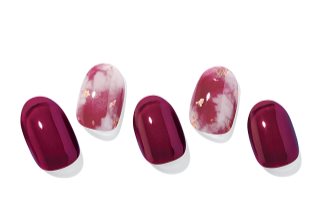ohora Semi Cured Gel Nail Strips N Mulberry nail stickers shade ND-187 1 pc