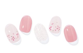 ohora Semi Cured Gel Nail Strips N Rose Diamond nail stickers shade ND-355 1 pc