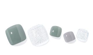 ohora Semi Cured Gel Pedicure Strips P Ice Mint nálepky na nehty na nohy odstín PD-152 1 ks