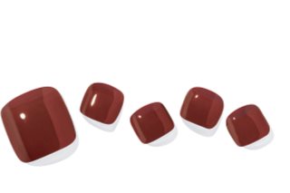 ohora Semi Cured Gel Pedicure Strips P Chilly Red Стикери за нокти за крака цвят PB-042 1 бр.