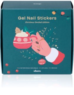 ohora Semi Cured Gel Nail Strips Christmas Set set cadou de Crăciun pentru unghii