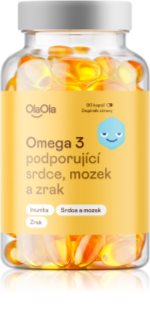 OlaOla Omega 3 podporující srdce, mozek a zrak kapsle pro normální činnost srdce a mozku 90 cps