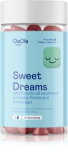 OlaOla Sweet dreams with extracts of the medicinal mushrooms Reishi and Cordyceps želé cukríky s regeneračným účinkom 60 ks