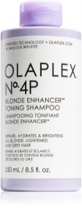 Olaplex N°4P Blond Enhancer Toning Shampoo lila tonizáló sampon semlegesíti a sárgás tónusokat 250 ml