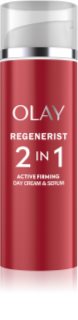 Olay Regenerist 2 in 1 Day Cream & Serum crème de jour et sérum raffermissant anti-rides