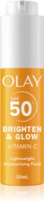 Olay Vitamin C Brighten & Glow loción hidratante con niacinamida SPF 50+ 50 ml