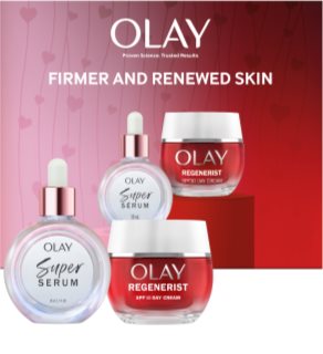 Olay Gift Set Super Serum & Regenerist lote de regalo para un efecto lifting y reafirmante de la piel