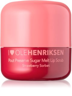 OLEHENRIKSEN Pout Preserve Sugar Melt Exfoliating Lip Scrub cukros peeling az ajkakra árnyalat Strawberry Sorbet 8 g