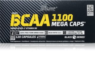 Olimp BCAA 1100 Mega Caps regeneracja i przyrost masy mięśniowej 120 caps.
