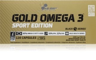 Olimp Gold Omega 3 Sport Edition kapsułki do prawidłowego funkcjonowania serca i mózgu 120 caps.