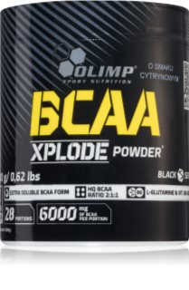 Olimp BCAA Xplode Powder 280 g wspomaganie budowania masy mięśniowej smak Lemon 280 g
