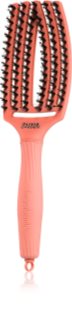 Olivia Garden Fingerbrush Boar & Nylon escova de cabelo com cerdas de nylon e javali