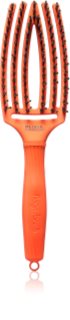 Olivia Garden Fingerbrush Boar & Nylon escova de cabelo com cerdas de nylon e javali
