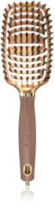 Olivia Garden Expert Flex brosse plate avec poils de sanglier Gold&Brown 1 pcs