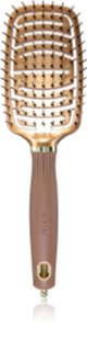 Olivia Garden Expert Flex brosse plate en fibres de nylon Gold&Brown 1 pcs