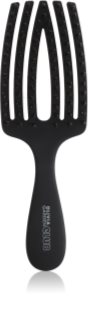 Olivia Garden Club The Nomad Detangling&Shine Fingerbrush​ escova plana para cabelo Black 1 un.