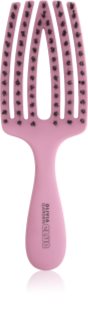 Olivia Garden Club The Nomad Detangling&Shine Fingerbrush​ escova plana para cabelo Pink 1 un.