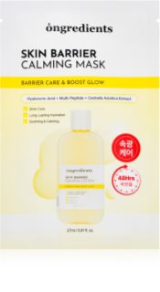 Ongredients Skin Barrier Calming Mask Calming Face Sheet Mask to strengthen the skin barrier 1 pc