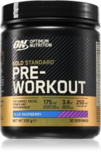 Optimum Nutrition Gold Standard Pre-Workout aide aux performances sportives saveur Blue raspberry 330 g