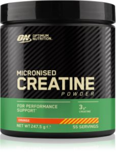 Optimum Nutrition Micronised Creatine Powder sportteljesítmény támogatása íz Fruit Punch 247.5 g