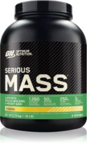 Optimum Nutrition Serious MASS Protein zur Förderung des Aufbaus von Muskelmasse Geschmack Banana 2730 g