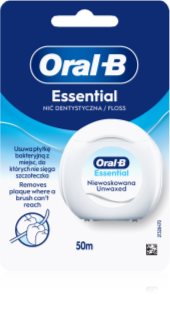 Oral-B Essential Floss Unwaxed fio dental sem cera 50 m