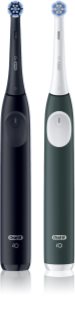 Oral-B iO2 elektromos fogkefe dupla csomagolás Matt Black & Forest Green 1 db