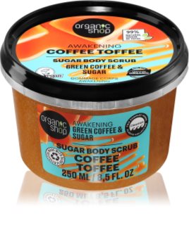 Organic Shop Coffee Toffee tělový peeling s povzbuzujícím účinkem 250 ml