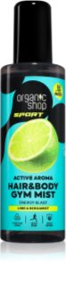 Organic Shop Sport Lime & Bergamot osvěžující mlha na tělo a vlasy 200 ml