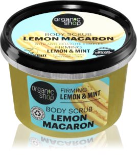 Organic Shop Lemon Macaron συσφικτική απολέπιση σώματος 250 ml