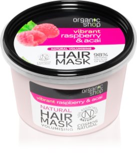 Organic Shop Vibrant Raspberry & Acai θρεπτική μάσκα μαλλιών 250 ml