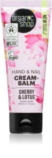 Organic Shop Cherry & Lotus baume fortifiant mains et ongles 75 ml