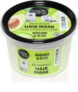Organic Shop Avocado & Olive regenerierende Maske für die Haare 250 ml