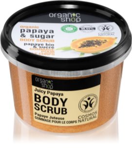Organic Shop Organic Papaya & Sugar exfoliant de corp cu zahăr 250 ml