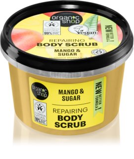 Organic Shop Mango & Sugar exfoliant corporal pentru piele mătăsoasă și netedă 250 ml