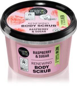 Organic Shop Raspberry & Sugar exfoliant delicat pentru corp 250 ml