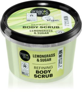 Organic Shop Lemongrass & Sugar crema delicata pentru exfoliere pentru corp 250 ml