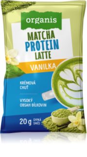 Organis Matcha Protein Latte prášok na prípravu nápoja príchuť Vanilla 20 g