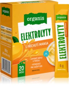 Organis Elektrolyty prášek na přípravu nápoje k zajištění elektrolytické rovnováhy příchuť Mango 20x6 g
