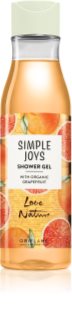 Oriflame Love Nature Simple Joys gel de duche Organic Grapefruit 250 ml