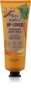 Oriflame Love Nature Up-Loved Upcycled Lemon & Organic Carrot & Ginger moisturising hand cream 75 ml
