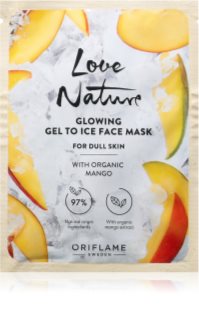 Oriflame Love Nature Gel To Ice Organic Mango aufhellende Gesichtsmaske 10 ml