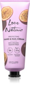 Oriflame Love Nature Organic Passion Fruit ochranný krém na ruce 75 ml